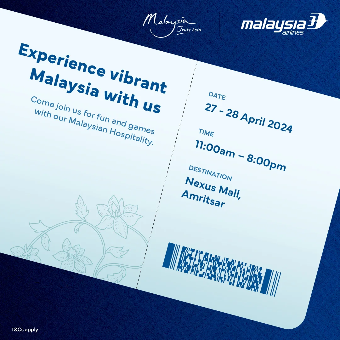 马来西亚航空和马来西亚旅游局合作在阿姆利则 Nexus 购物中心举办激动人心的活动
